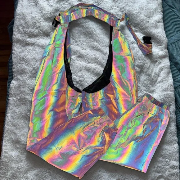 Holographic Chaps Pants - Picture 1 of 4